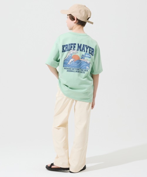 KRIFF MAYER Kid's Collection(クリフメイヤーキッズコレクション)の「【綿100%】涼綿ドビーメッシュパンツ(その他パンツ・キッズ・チャコール/ナチュラル/ブルー/ベージュ・130/120/170/160/150/140)」の10枚目の写真