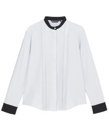 TOKYO SHIRTS | COFREX スタンド 配色ブラウス 長袖 レディースデザインシャツ(シャツ/ブラウス)