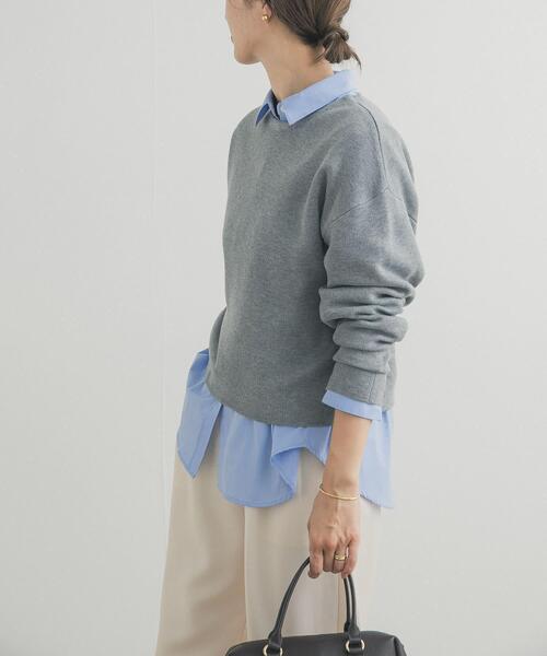 URBAN RESEARCH DOORS（アーバンリサーチドアーズ）の「ショート丈コンパクトニット（ニット/セーター・レディース・ブラック/グレー/ロイヤルブルー・FREE）」の8枚目の写真