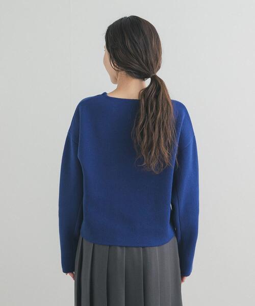 URBAN RESEARCH DOORS（アーバンリサーチドアーズ）の「ショート丈コンパクトニット（ニット/セーター・レディース・ブラック/グレー/ロイヤルブルー・FREE）」の22枚目の写真