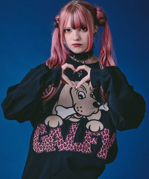 GALFY(ガルフィー)の「GALFY-ばーばの切り貼りリメイクロンTee(Tシャツ/カットソー・メンズ・ホワイト/ブラック/ピンク・L/XL/M)」の12枚目の写真