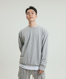 CLACO（クラコ）の「カットオーバースウェットシャツ（グレー）（スウェット）」