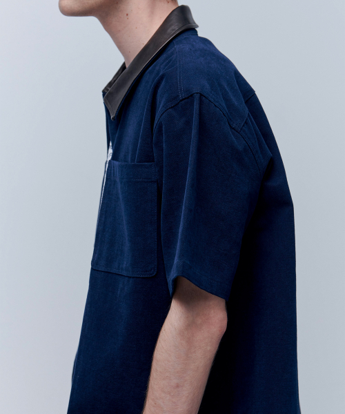 ANYTIME LOREAK(エニタイムロレーク)の「SUNFLOWER WORK SHIRT - NAVY(シャツ/ブラウス・レディース・その他・MEDIUM/LARGE)」の2枚目の写真
