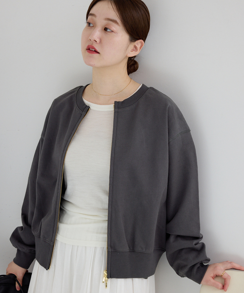 ジップオープン2WAYスウェットプルオーバー（スウェット）｜IENA