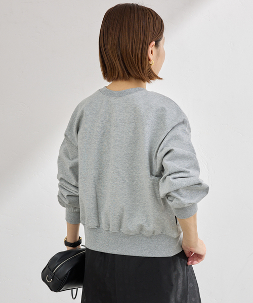 IENA（イエナ）の「ジップオープン2WAYスウェットプルオーバー（スウェット・レディース・アイボリー/ブラック系その他/グレー・FREE）」の5枚目の写真