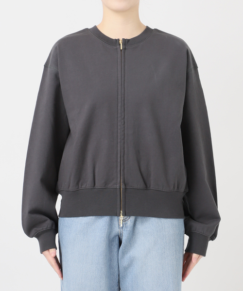 IENA（イエナ）の「ジップオープン2WAYスウェットプルオーバー（スウェット・レディース・アイボリー/ブラック系その他/グレー・FREE）」の15枚目の写真