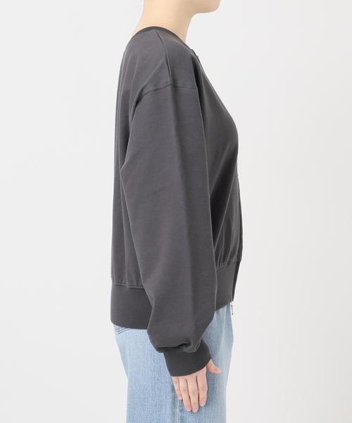 IENA（イエナ）の「ジップオープン2WAYスウェットプルオーバー（スウェット・レディース・アイボリー/ブラック系その他/グレー・FREE）」の18枚目の写真