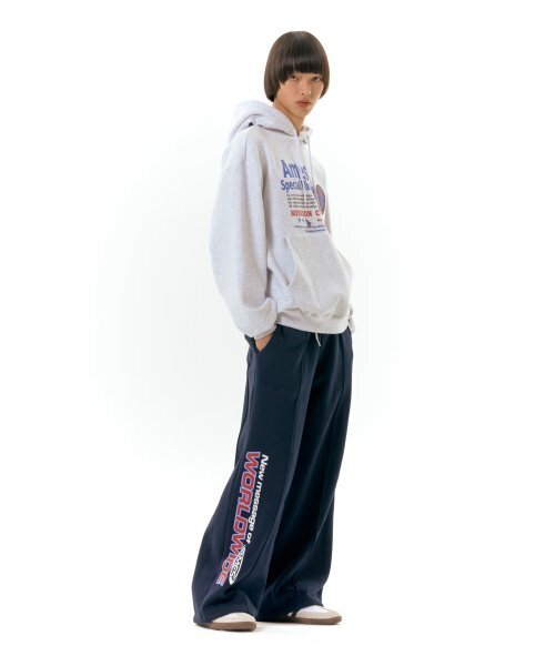 AMESWORLDWIDE（アメスワールドワイド）の「WORLDWIDE SWEATPANTS NAVY (AM2DFUPA01A)（スウェットパンツ・レディース・その他・L）」の2枚目の写真