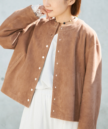 IENA（イエナ）の「ラムスエードブルゾン（ライダースジャケット）」