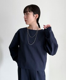 【セットアップ対応】パウダリーツイルコクーンブラウス