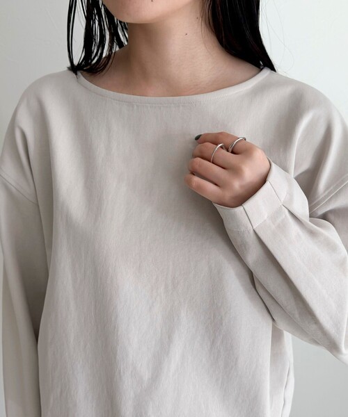 fredy emue(フレディエミュ)の「【セットアップ対応】パウダリーツイルコクーンブラウス(シャツ/ブラウス・レディース・ブラック/ベージュ/オフホワイト/ネイビー・38)」の18枚目の写真