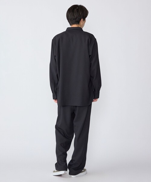 SHIPS（シップス）の「SHIPS: Comfy Line シャツ アウター（シャツ/ブラウス・メンズ・ネイビー/チャコールグレー・SMALL/MEDIUM/LARGE/X-LARGE）」の4枚目の写真