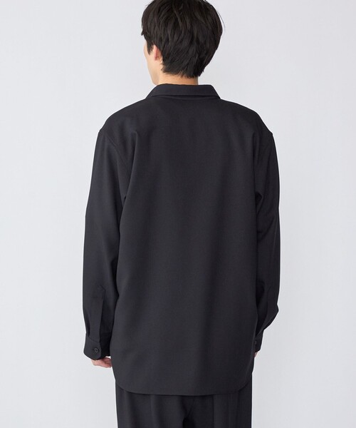 SHIPS（シップス）の「SHIPS: Comfy Line シャツ アウター（シャツ/ブラウス・メンズ・ネイビー/チャコールグレー・SMALL/MEDIUM/LARGE/X-LARGE）」の11枚目の写真