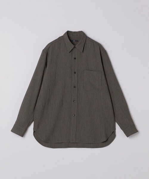 SHIPS（シップス）の「SHIPS: Comfy Line シャツ アウター（シャツ/ブラウス・メンズ・ネイビー/チャコールグレー・SMALL/MEDIUM/LARGE/X-LARGE）」の14枚目の写真