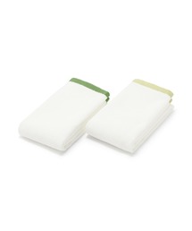 無印良品（ムジルシリョウヒン）の「縁カラー付　コンパクトフェイスタオル２枚組　２５×７０ｃｍ（タオル）」