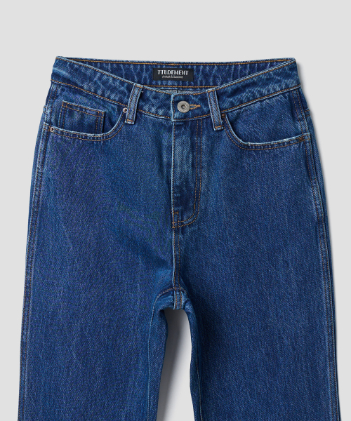 TTUDEMENT(トュードメント)の「SLIM STRAIGHT DENIM PANTS_BLUE(デニムパンツ・レディース・その他・S/M/L)」の5枚目の写真