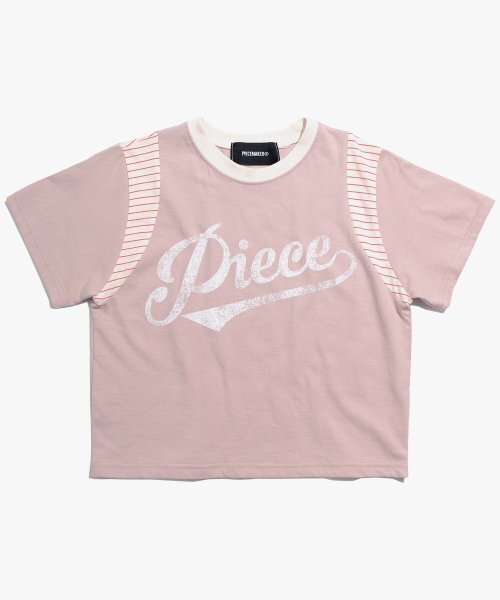 PIECEMAKER(ピースメーカー)の「PIECE AUTHENTIC CROP TEE (PINK)(Tシャツ/カットソー・レディース・その他・FREE)」の2枚目の写真
