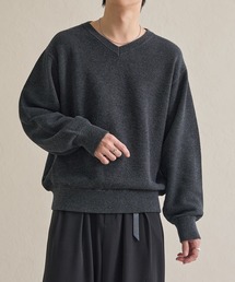 epnok | メランジVネックルーズニット(ニット/セーター)