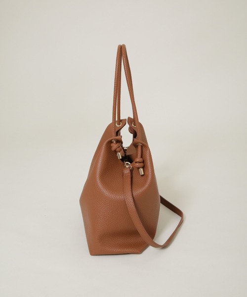 NANO universe（ナノユニバース）の「ノットハンドルビッグトート（トートバッグ・レディース・ブラウン/アイボリー・F）」の10枚目の写真