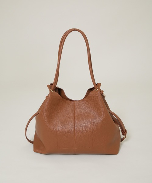 NANO universe（ナノユニバース）の「ノットハンドルビッグトート（トートバッグ・レディース・ブラウン/アイボリー・F）」の11枚目の写真