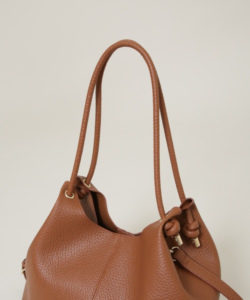 NANO universe（ナノユニバース）の「ノットハンドルビッグトート（トートバッグ・レディース・ブラウン/アイボリー・F）」の13枚目の写真