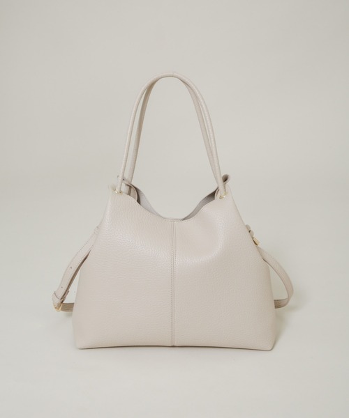 NANO universe（ナノユニバース）の「ノットハンドルビッグトート（トートバッグ・レディース・ブラウン/アイボリー・F）」の8枚目の写真