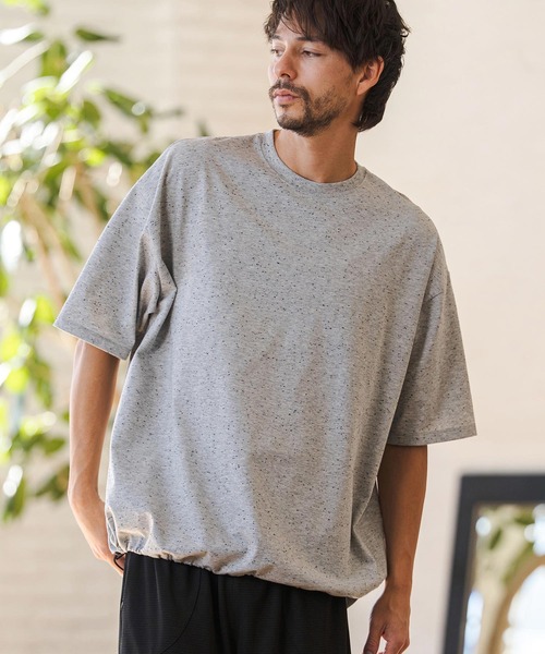 CAMBIO（カンビオ）の「mt10220- Nep Short Sleeve Tee ネップTシャツ(2026GIM-015)（Tシャツ/カットソー・メンズ・ブラック/ホワイト/グレー・S/M/L）」の13枚目の写真