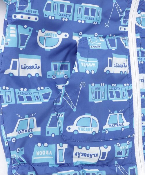 kladskap（クレードスコープ）の「乗り物リバーシブルウィンドブレーカー（ナイロンジャケット・キッズ・エメラルド/レッド・130cm/120cm/110cm/100cm/90cm）」の17枚目の写真