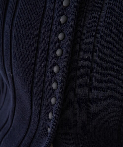 Rouge vif Anna（ルージュヴィフアンナ）の「ストライプ組織前後2WAYニット/カーディガン（ニット/セーター・レディース・ネイビー/オフホワイト/その他・フリー）」の8枚目の写真