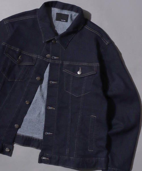 セール】Comfort-Stretch Denim Trucker Jacket / ストレッチデニム