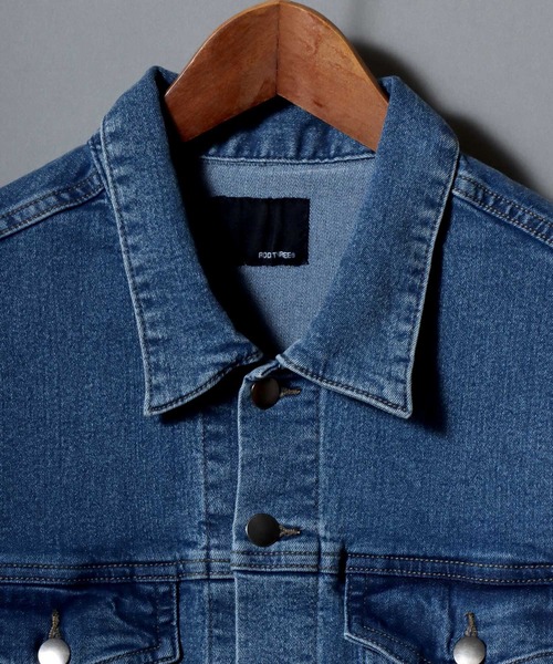 セール】Comfort-Stretch Denim Trucker Jacket / ストレッチデニム