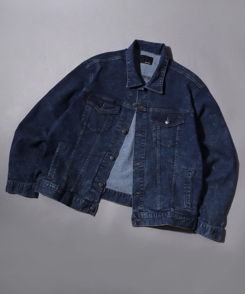 セール】Comfort-Stretch Denim Trucker Jacket / ストレッチデニム