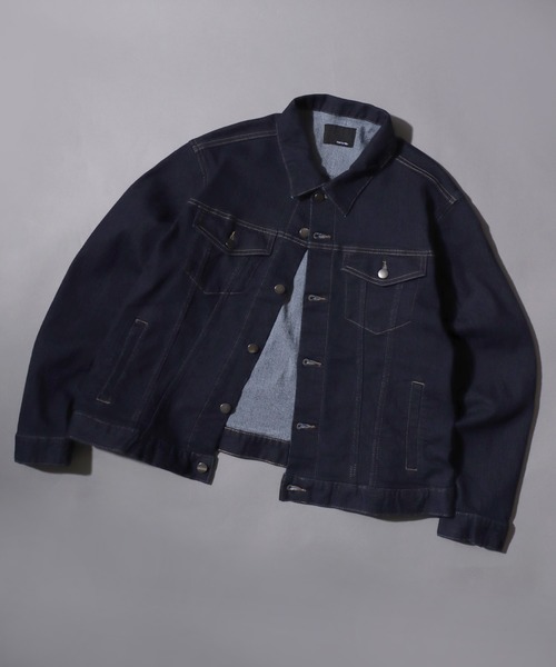 ANPAS(アンパス)の「Comfort-Stretch Denim Trucker Jacket / ストレッチデニムトラッカージャケット サードタイプ(3rd)Gジャン メンズ レディース ユニセックス(デニムジャケット・メンズ・ブラック/ネイビー/ブルー系その他/ブルー/ライトブルー・M/L/S/XL)」の12枚目の写真