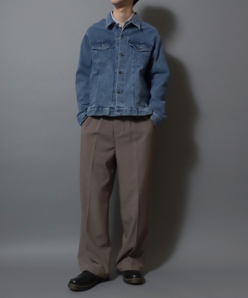 セール】Comfort-Stretch Denim Trucker Jacket / ストレッチデニム