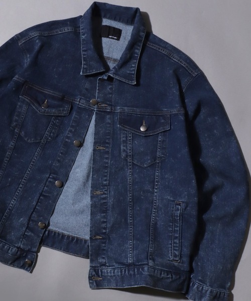 ANPAS(アンパス)の「Comfort-Stretch Denim Trucker Jacket / ストレッチデニムトラッカージャケット サードタイプ(3rd)Gジャン メンズ レディース ユニセックス(デニムジャケット・メンズ・ブラック/ネイビー/ブルー系その他/ブルー/ライトブルー・M/L/S/XL)」の10枚目の写真