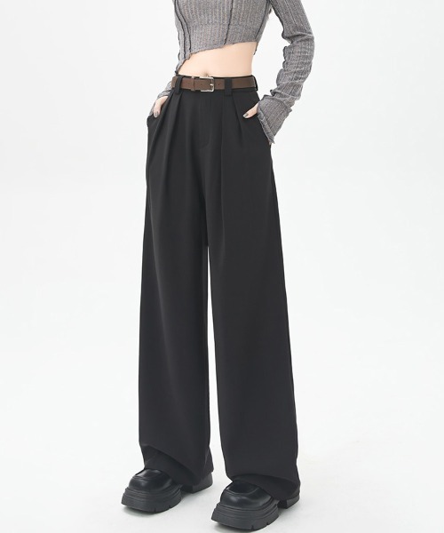 ONEP STAR(ワンピスター)の「タック入りワイドパンツ(その他パンツ・レディース・ブラック/グレー/ブラウン・SMALL/MEDIUM/X-LARGE/LARGE)」の17枚目の写真