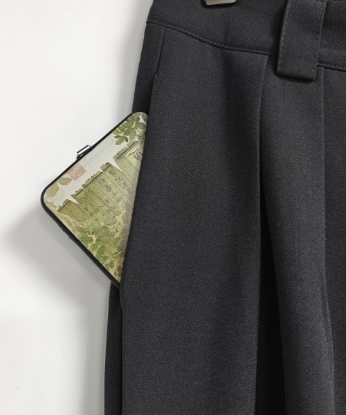 ONEP STAR(ワンピスター)の「タック入りワイドパンツ(その他パンツ・レディース・ブラック/グレー/ブラウン・SMALL/MEDIUM/X-LARGE/LARGE)」の8枚目の写真