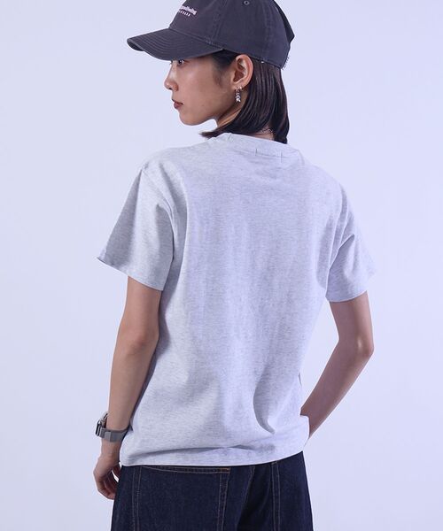 FFEIN(フェイン)の「【FFEIN(フェイン)】手書きメッセージショート丈Tシャツ / Tシャツ クルーネック 半袖 プリント 【短丈】(Tシャツ/カットソー・メンズ・ブラック/アッシュグレー/ネイビー/ホワイト/モカ・LARGE/MEDIUM/SMALL)」の16枚目の写真