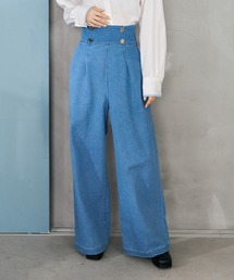 31 Sons de mode | 2026春夏新作 レースアップデニムワイドパンツ(デニムパンツ)