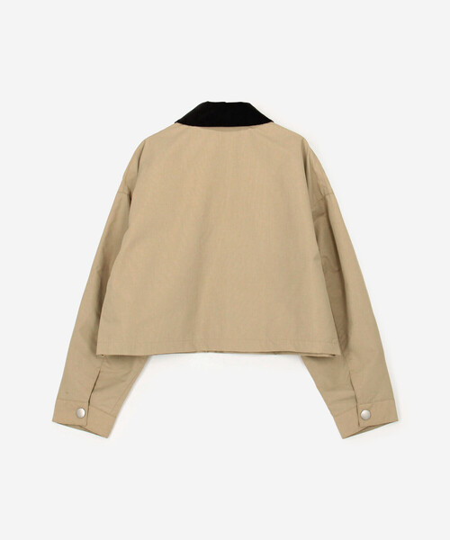 DANTON（ダントン）の「DANTON | ナイロンタフタ ショートジャケット WOMEN（カバーオール・レディース・ベージュ系その他/ブラック/イエロー・36/38）」の9枚目の写真