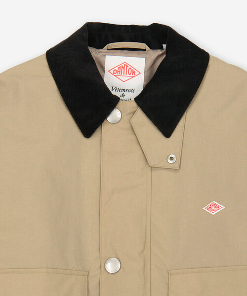 DANTON（ダントン）の「DANTON | ナイロンタフタ ショートジャケット WOMEN（カバーオール・レディース・ベージュ系その他/ブラック/イエロー・36/38）」の10枚目の写真