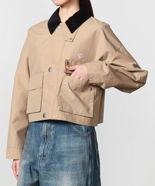DANTON（ダントン）の「DANTON | ナイロンタフタ ショートジャケット WOMEN（カバーオール・レディース・ベージュ系その他/ブラック/イエロー・36/38）」の20枚目の写真