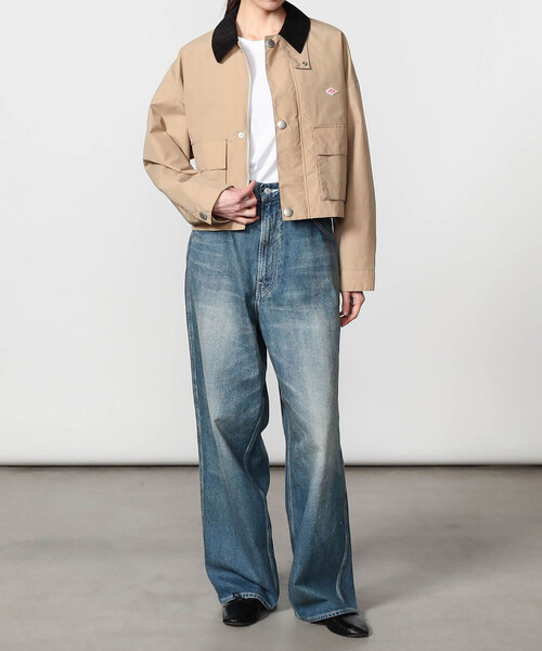 DANTON（ダントン）の「DANTON | ナイロンタフタ ショートジャケット WOMEN（カバーオール・レディース・ベージュ系その他/ブラック/イエロー・36/38）」の21枚目の写真