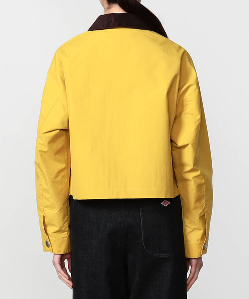 DANTON（ダントン）の「DANTON | ナイロンタフタ ショートジャケット WOMEN（カバーオール・レディース・ベージュ系その他/ブラック/イエロー・36/38）」の5枚目の写真