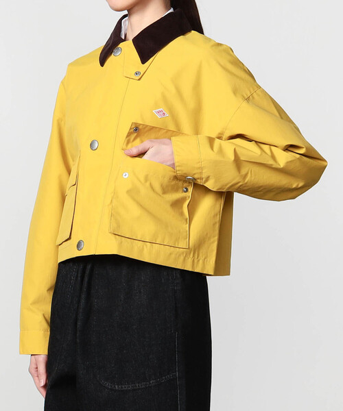 DANTON（ダントン）の「DANTON | ナイロンタフタ ショートジャケット WOMEN（カバーオール・レディース・ベージュ系その他/ブラック/イエロー・36/38）」の6枚目の写真