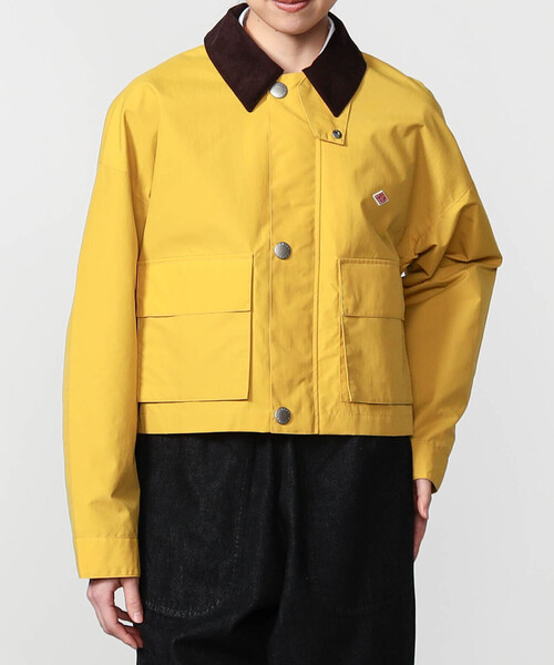 DANTON（ダントン）の「DANTON | ナイロンタフタ ショートジャケット WOMEN（カバーオール・レディース・ベージュ系その他/ブラック/イエロー・36/38）」の3枚目の写真