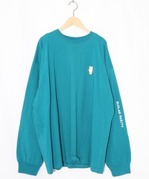 ScoLar（スカラー）の「361105：ネコの洗脳柄ロングスリーブTシャツ（Tシャツ/カットソー）」