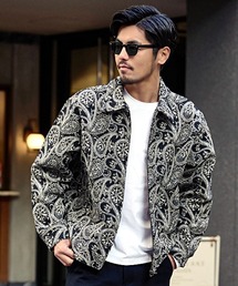 VELOUR TRACK JACKET ＜SNAKE PATTERN＞（ブルゾン）｜CALEE（キャリー
