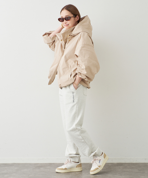 Deuxieme Classe（ドゥーズィエムクラス）の「WASHED STAND ジップ ブルゾン（その他アウター・レディース・ベージュ/ブラック・FREE）」の9枚目の写真