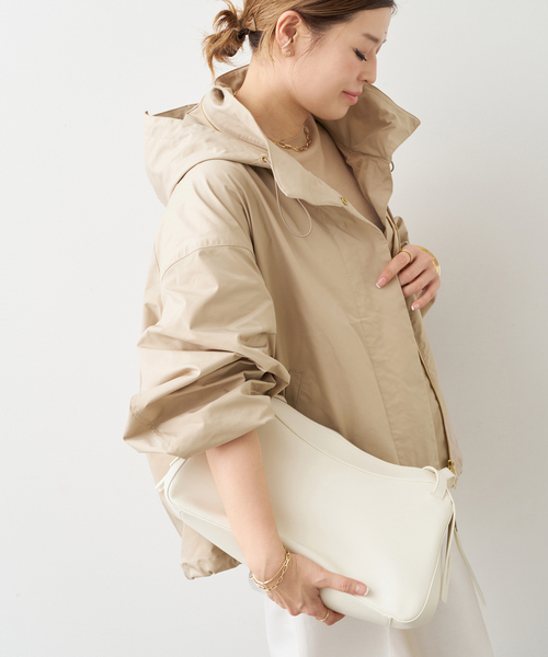 Deuxieme Classe（ドゥーズィエムクラス）の「WASHED STAND ジップ ブルゾン（その他アウター・レディース・ベージュ/ブラック・FREE）」の14枚目の写真